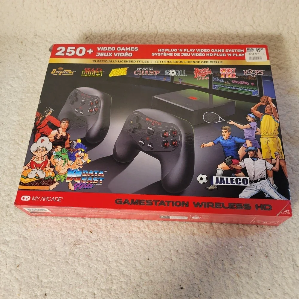 BRAND NEW MY ARCADE GameStation Wireless Plug & Play Console 300+‎ Games